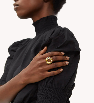 Maseno Hammered Skinny Ring
